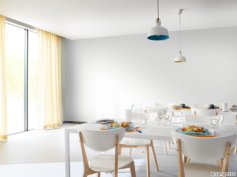 プロジェクター用壁紙 ライトアイボリー 塗り壁調 抗菌 表面強化 防かび サンゲツ Fe Wallfloor