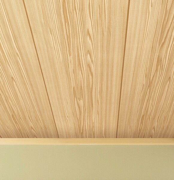 天井にもおすすめ杉板目壁紙