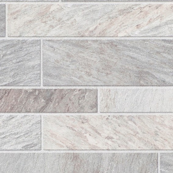 落ち着いた色味のブロック柄壁紙