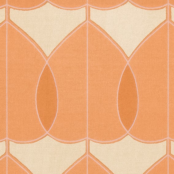 可愛らしさのあるモダン柄壁紙