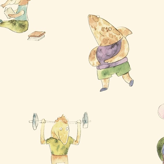 子供部屋にも!可愛らしいデザイン壁紙