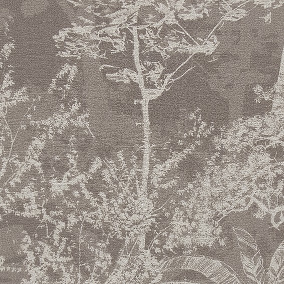 ゴージャスなフラワー・リーフ柄壁紙