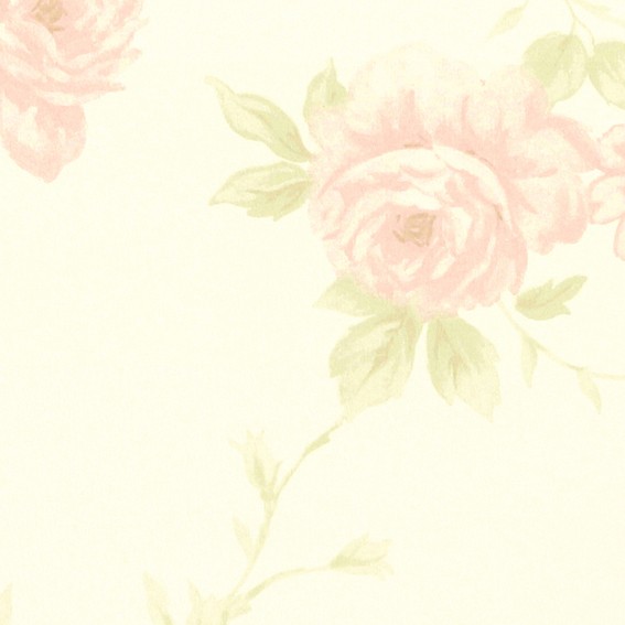 可憐な花柄壁紙