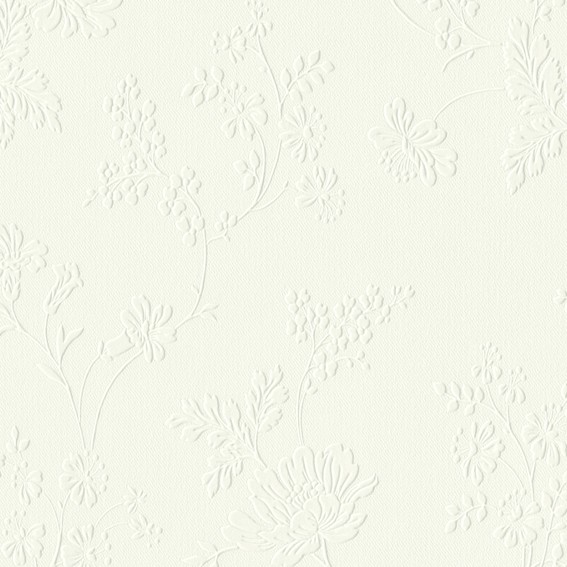 大人カラーの花柄壁紙