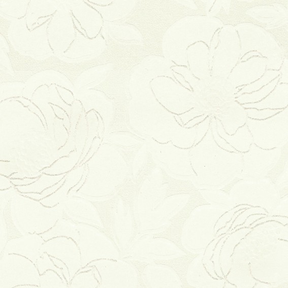 大人カラーの花柄壁紙