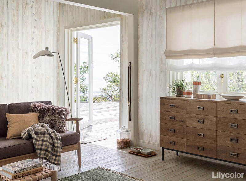 ナチュラルテイストな木目調壁紙