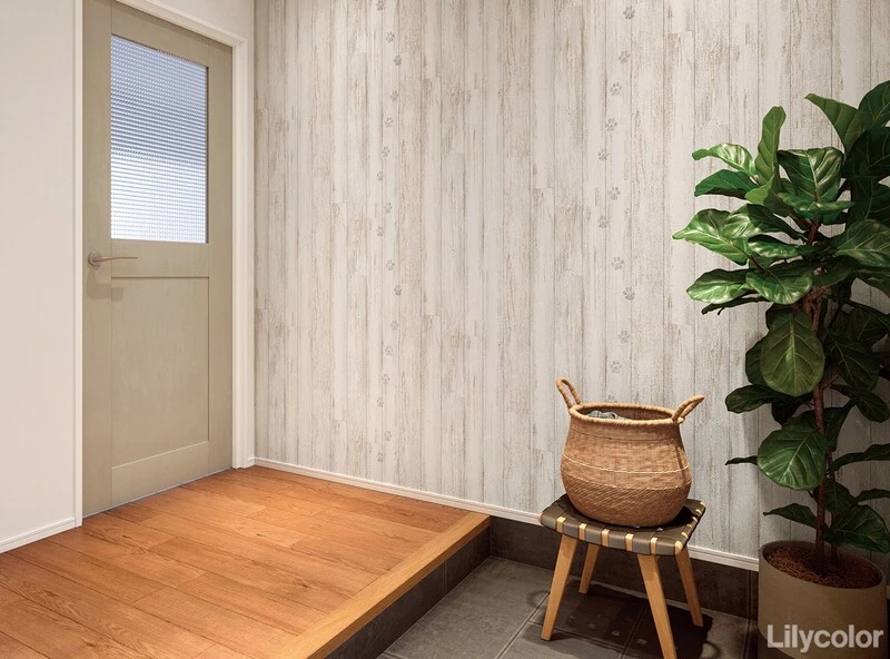 ナチュラルテイストな木目調壁紙