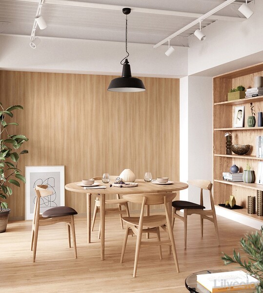 シンプル木目調壁紙