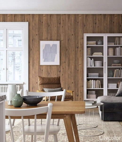 シンプル木目調壁紙