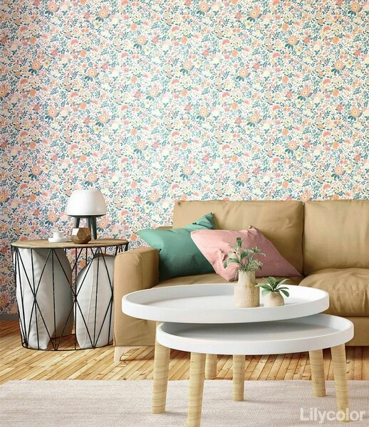 大人かわいい柄入り壁紙