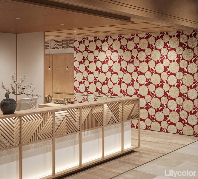 高級感のある和柄デザイン壁紙