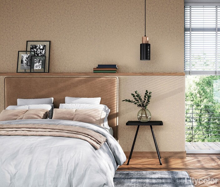 さりげないデザイン入り塗り壁調壁紙