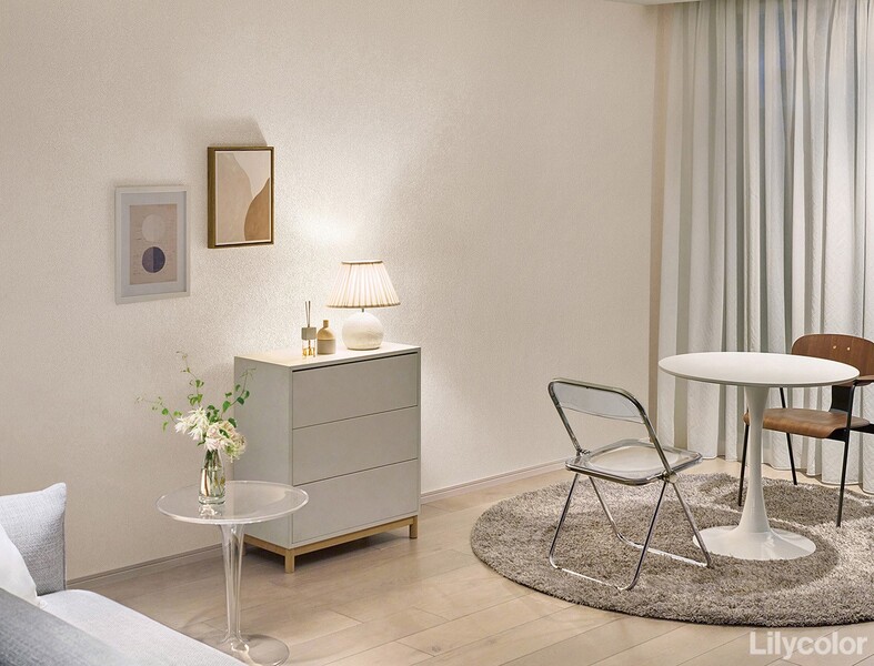 フェミニン塗り壁調壁紙