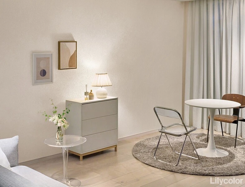 フェミニン塗り壁調壁紙