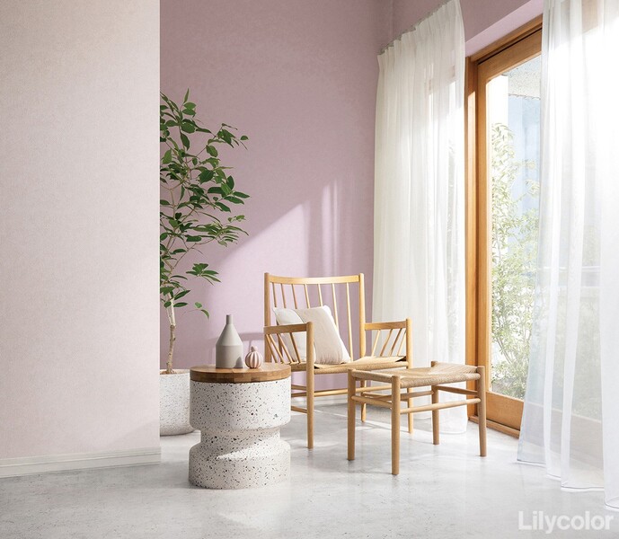 フェミニン塗り壁調壁紙