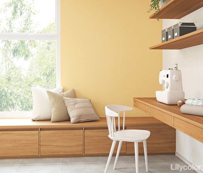 落ち着いた色味の塗り壁調壁紙