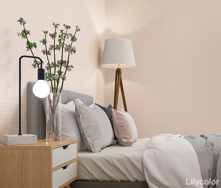 落ち着いた色味の織物調壁紙