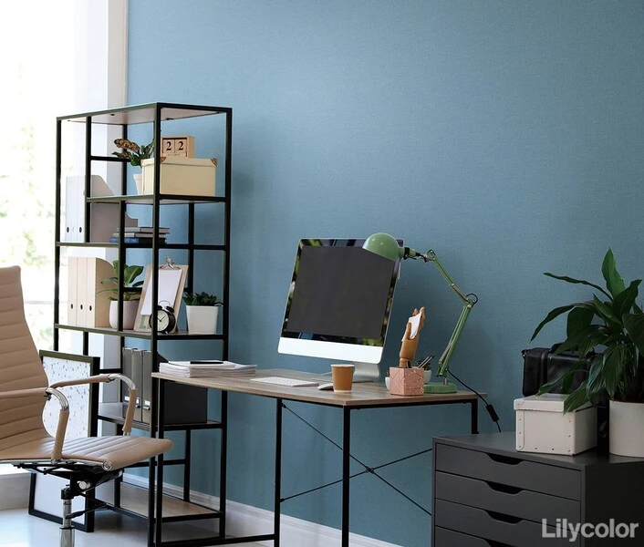 落ち着いた色味の織物調壁紙