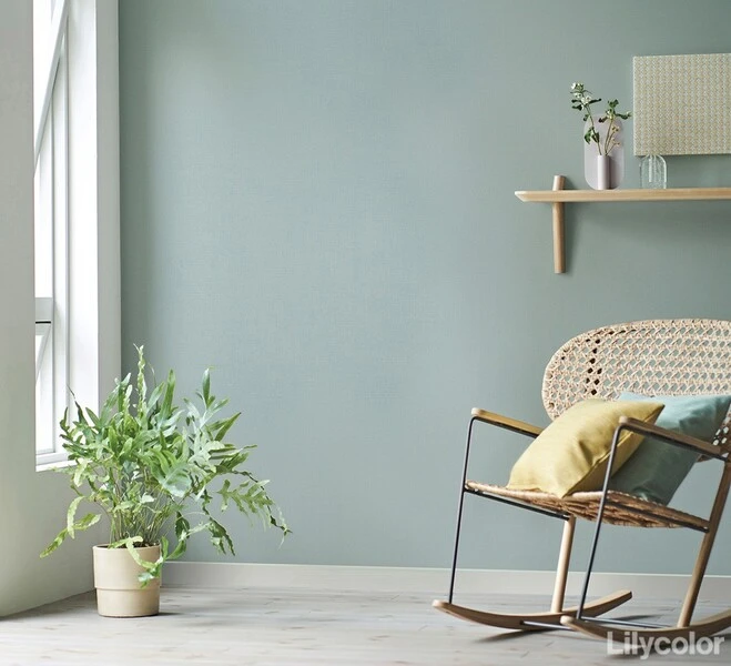 落ち着いた色味の織物調壁紙