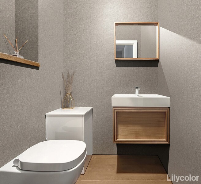 落ち着いた色味の織物調壁紙