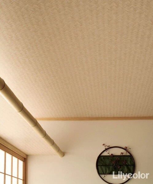 和室の天井におすすめ和柄壁紙