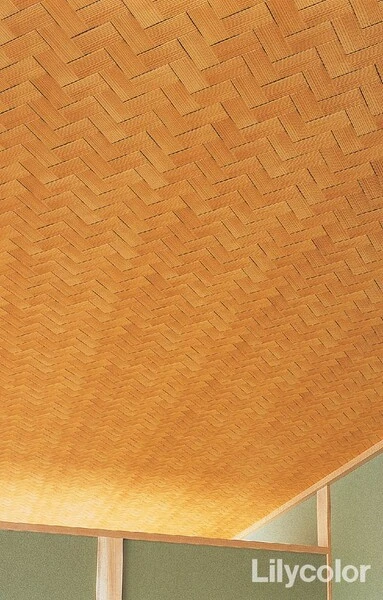 和室の天井におすすめ和柄壁紙