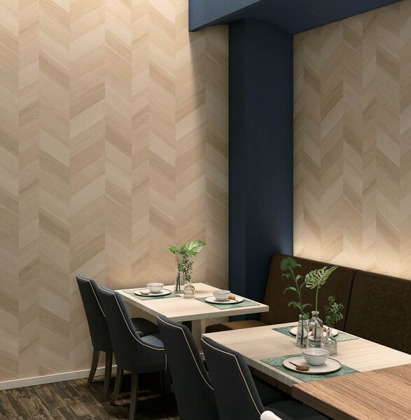 個性的な木目柄壁紙