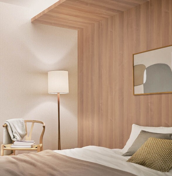 落ち着きカラー織物調壁紙