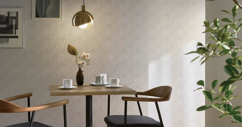 華やかなモダン柄壁紙