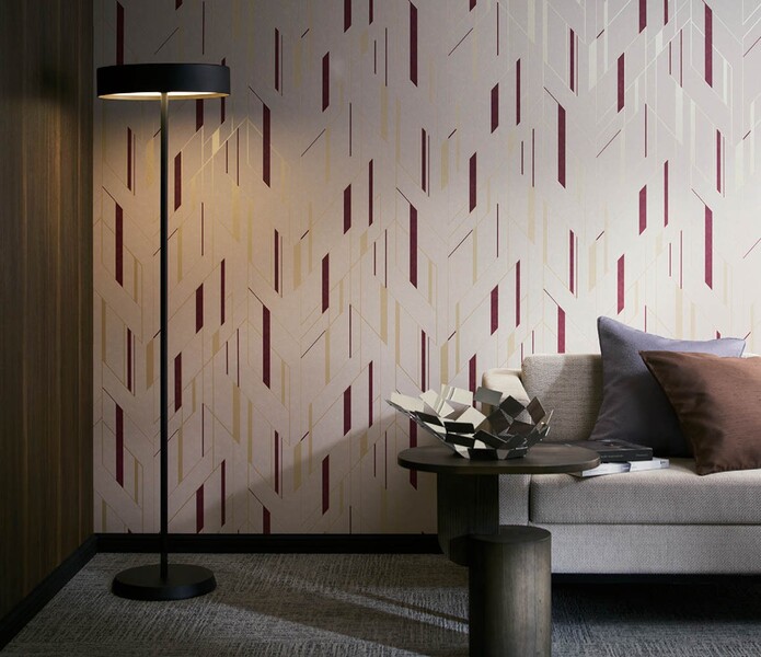 華やかなモダン柄壁紙