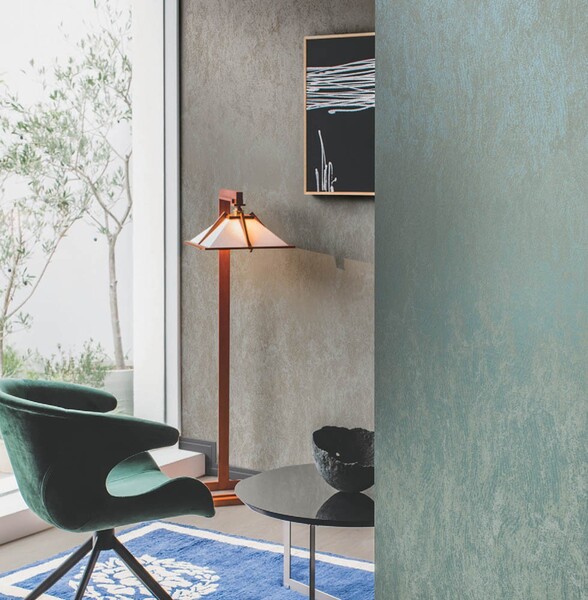 大人カラーのモダン柄壁紙