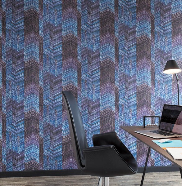 大人カラーのモダン柄壁紙