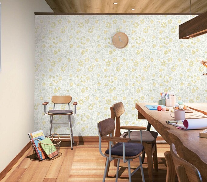 子供部屋にも!可愛らしいデザイン壁紙