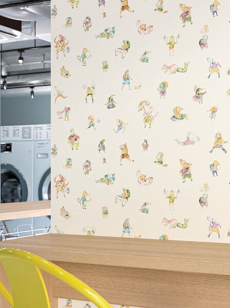 子供部屋にも!可愛らしいデザイン壁紙