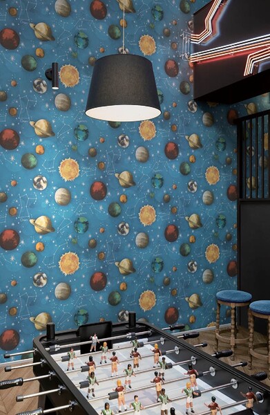 アクセントに!個性的なデザイン壁紙