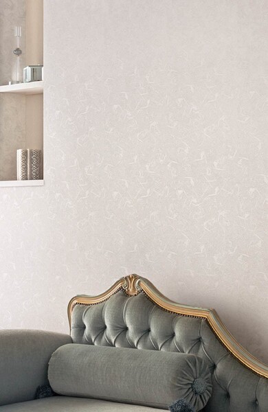 優しい色味の抽象柄入り壁紙