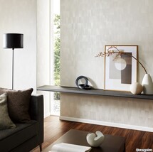 大理石チップ入り！ラグジュアリーデザイン壁紙(ライトグレー ストーン