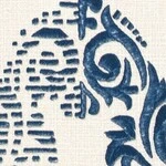 ダークブルー ダマスク  防かび  サンゲツ FE78744 