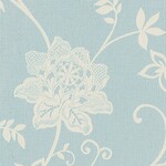 ライトブルー  フラワー   防かび  リリカラ LL-6211 旧品番LL-7360