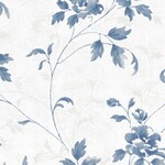 ブルー  フラワー   汚れ防止 消臭 抗菌 防かび  リリカラ LL-6761 旧品番LL-7512