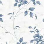 ブルー  フラワー   汚れ防止 消臭 抗菌 防かび  リリカラ LL-6761 旧品番LL-7512