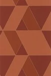 オレンジ 幾何学模様 CASADECO  1ロール10m PERP86523519 輸入壁紙